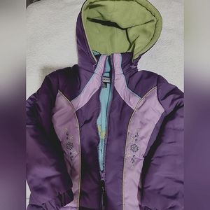 Rothschild Girl's Purple Hooded Puffer Jacket